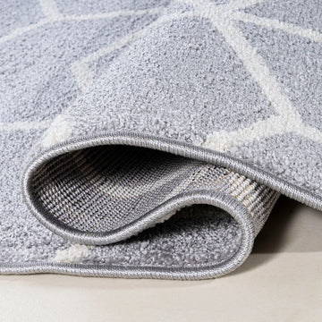 Tumbling Blocks Modern Geometric Area Rug 2